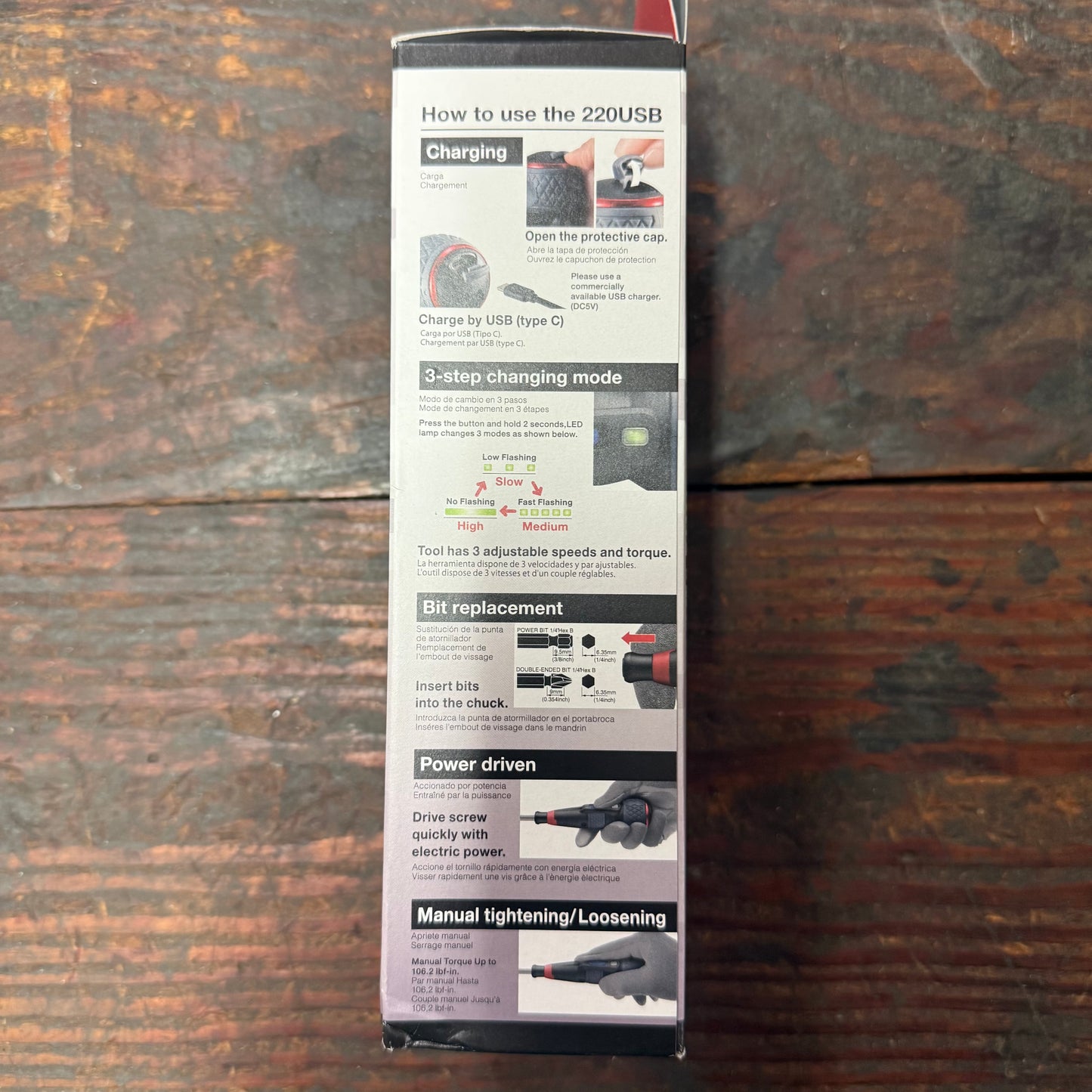 Vessel e-ASSIST USB-C JIS Drive Rechargeable Ball Grip Screwdriver (220USBP5U)