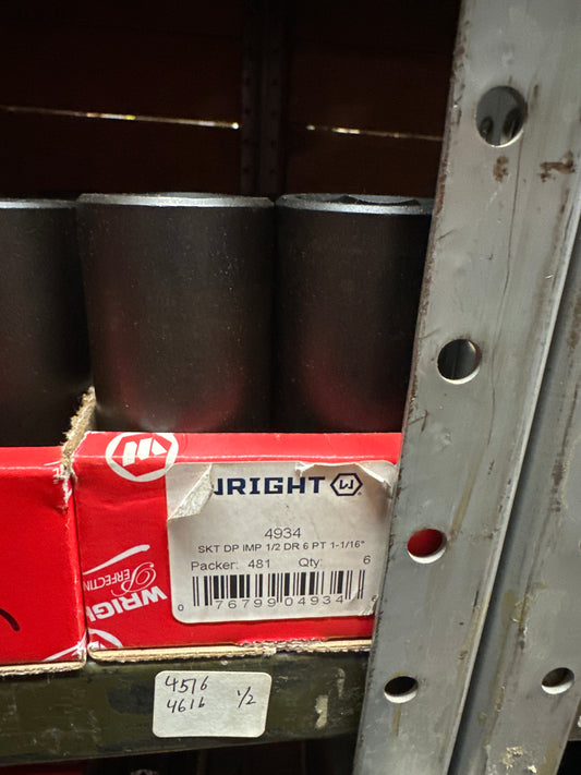 1/2" Dr. Wright 1-1/16" - 6 Point Deep Impact Socket #4934 (4934WR)