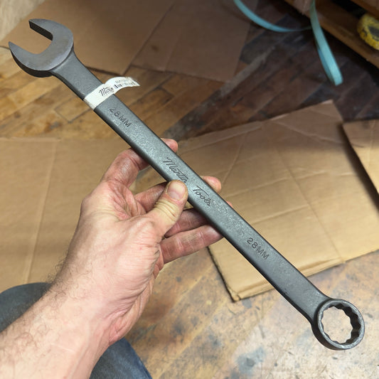 Martin 28MM Drop Forged Long Pattern Combination Wrench 12pt. Industrial Black (BLK1128MM)