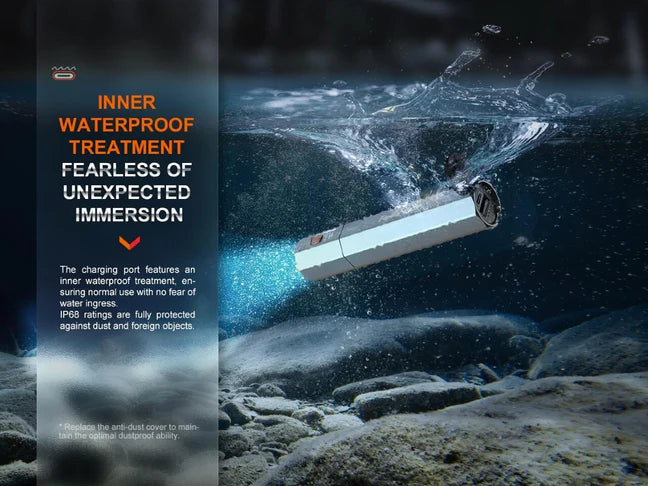 Fenix E-CP 1600-lumen LED Flashlight/Powerbank - Black (ECPBK)