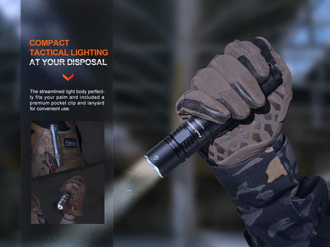 Fenix PD36R Pro 2800 Lumen Flashlight + FREE E03R V2 Keychain Light (D36RPRO-GIFT-E03GY)