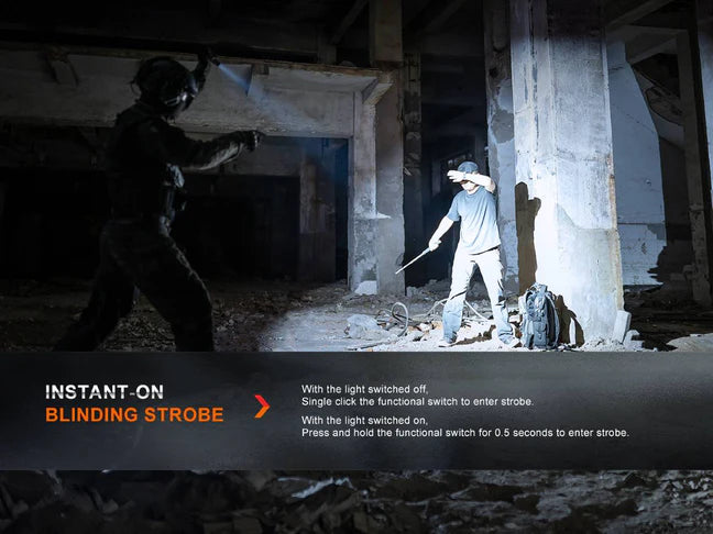 Fenix PD36R Pro 2800 Lumen Flashlight + FREE E03R V2 Keychain Light (D36RPRO-GIFT-E03GY)