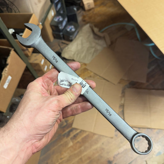 Martin 15/16" Drop Forged Long Pattern Combination Wrench 12pt. Industrial Black (BLK1168)