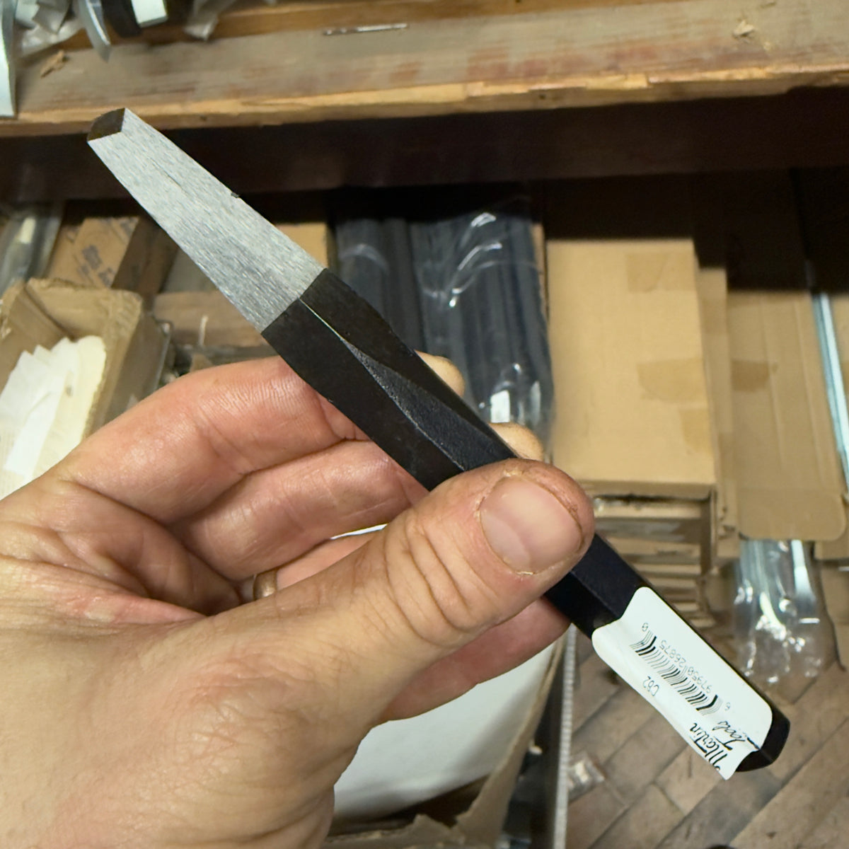 Martin 3/8" x 7" Diamond Point Chisel Industrial Black (C62)