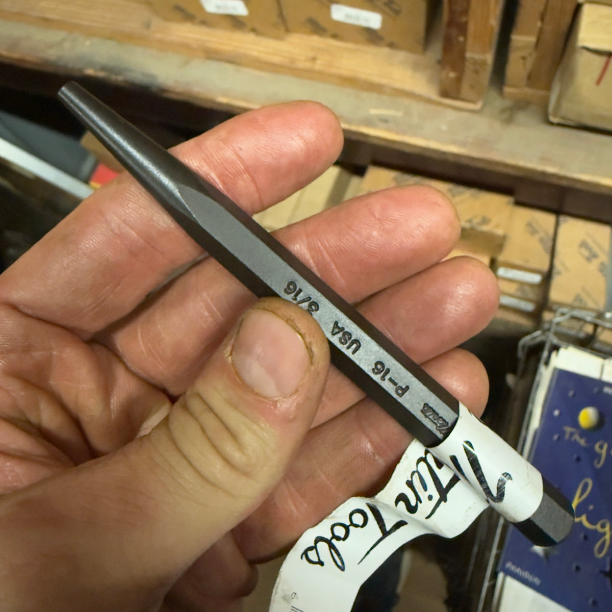 Martin 3/16" x 5" Solid Punch Industrial Black (P16)
