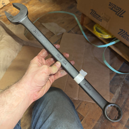 Martin 34MM Drop Forged Long Pattern Combination Wrench 12pt. Industrial Black (BLK1134MM)