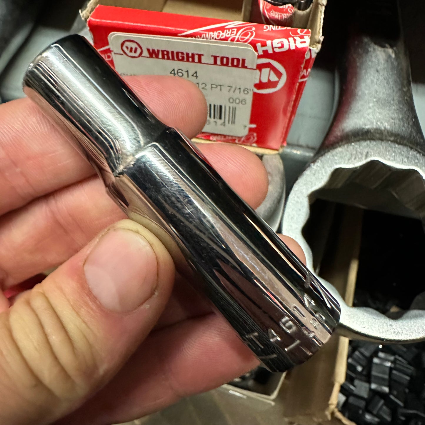 1/2" Dr. Wright 7/16" - 12 Point Deep Socket #4614 (4614WR)