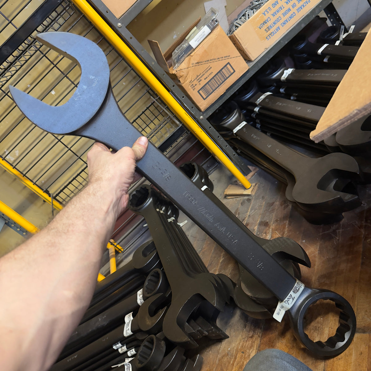 Martin 3-3/8" Drop Forged Long Pattern Combination Wrench 12pt. Industrial Black (BLK1199A)