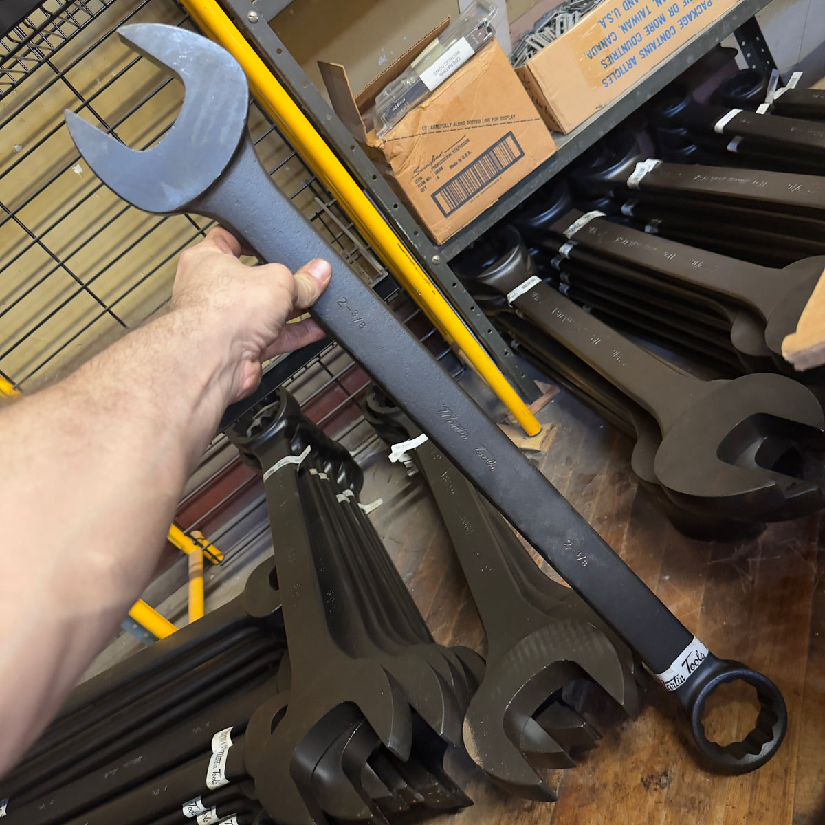 Martin 2-3/8" Drop Forged Long Pattern Combination Wrench 12pt. Industrial Black (BLK1195)