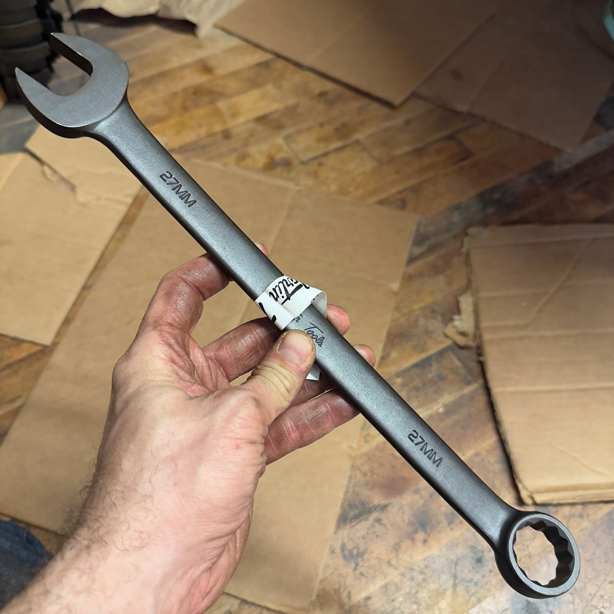 Martin 27MM Drop Forged Long Pattern Combination Wrench 12pt. Industrial Black (BLK1127MM)