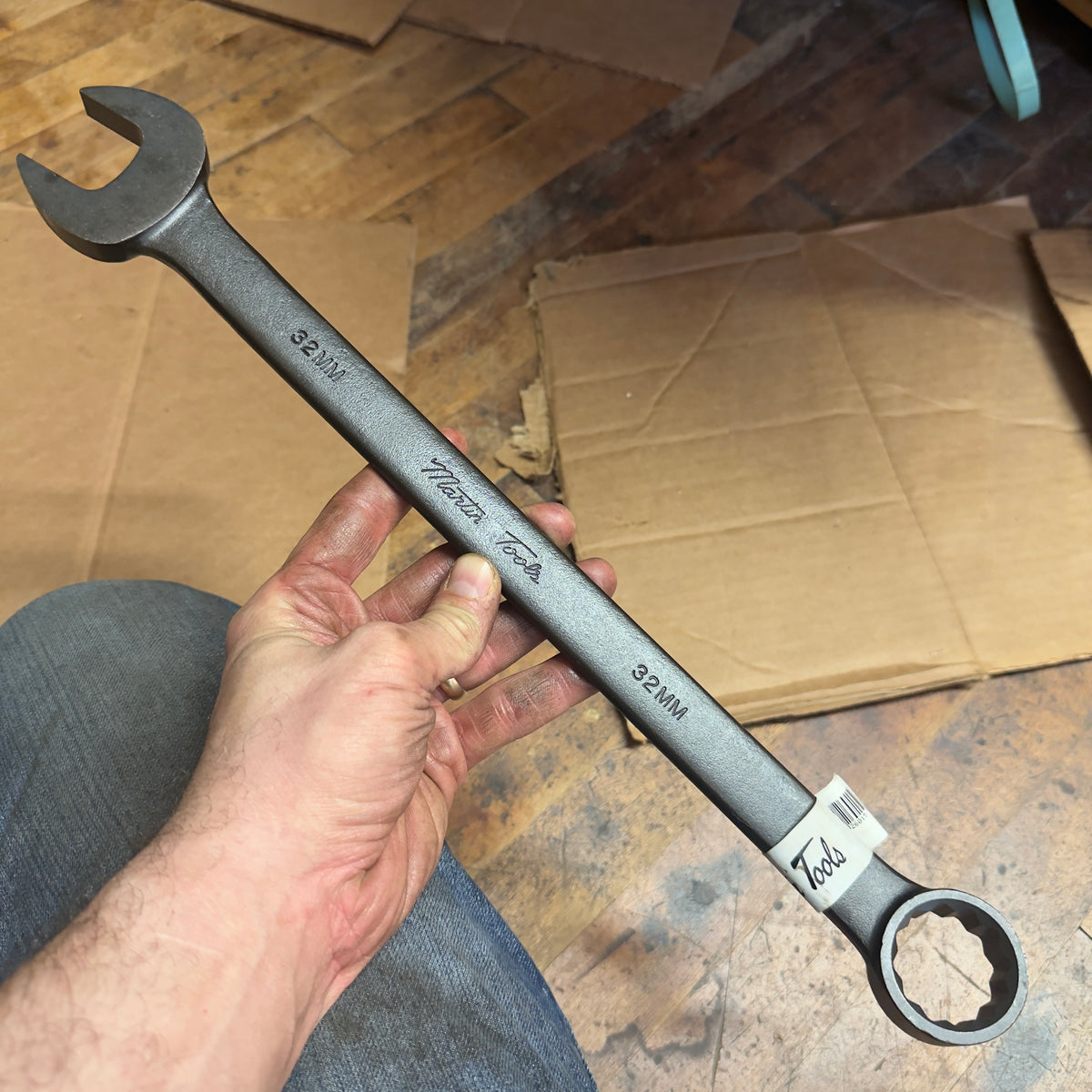 Martin 32MM Drop Forged Long Pattern Combination Wrench 12pt. Industrial Black (BLK1132MM)