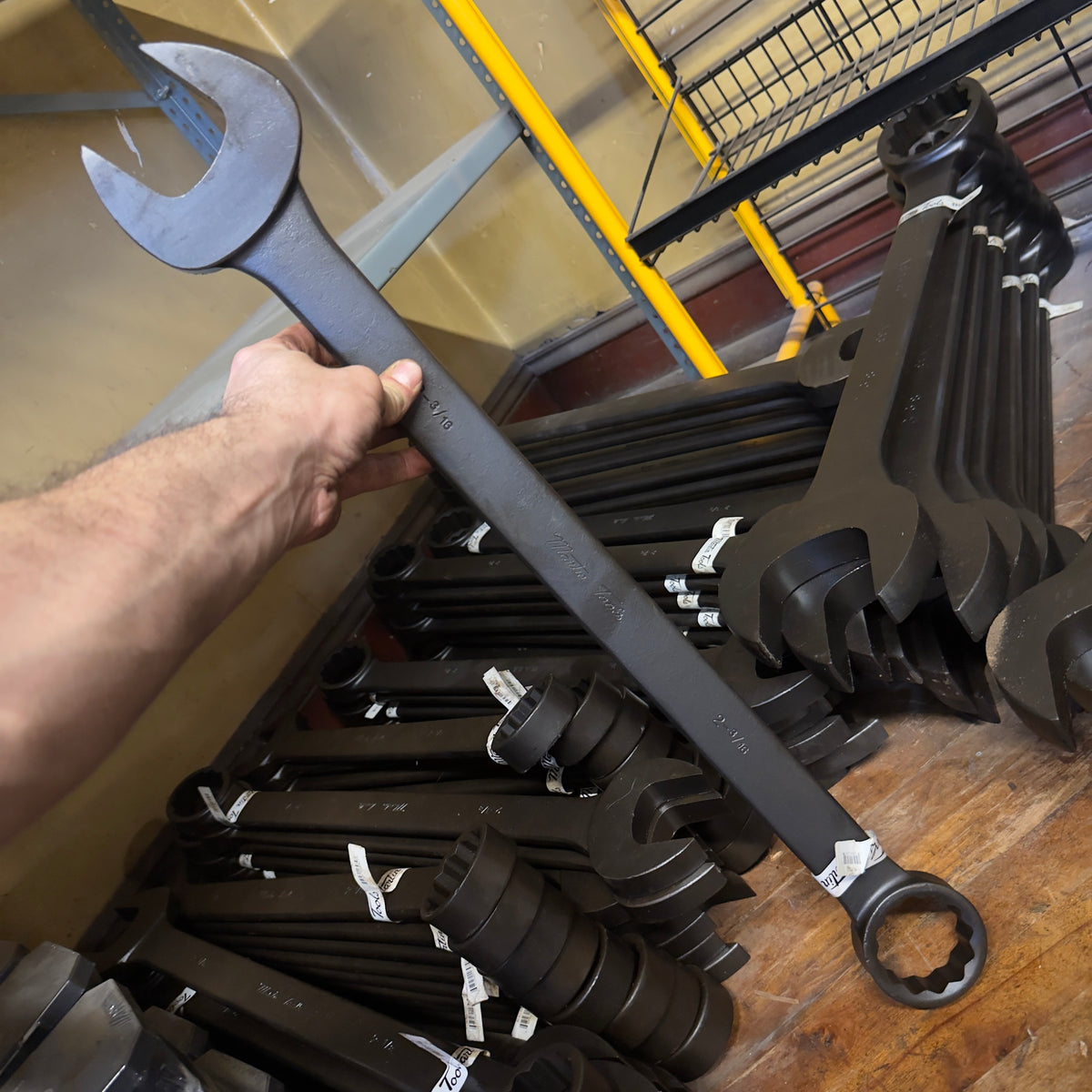 Martin 2-3/16" Drop Forged Long Pattern Combination Wrench 12pt. Industrial Black (BLK1193)