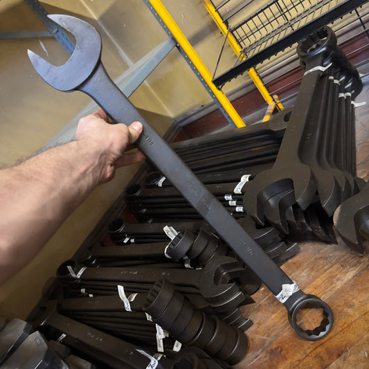Martin 2-3/16" Drop Forged Long Pattern Combination Wrench 12pt. Industrial Black (BLK1193)