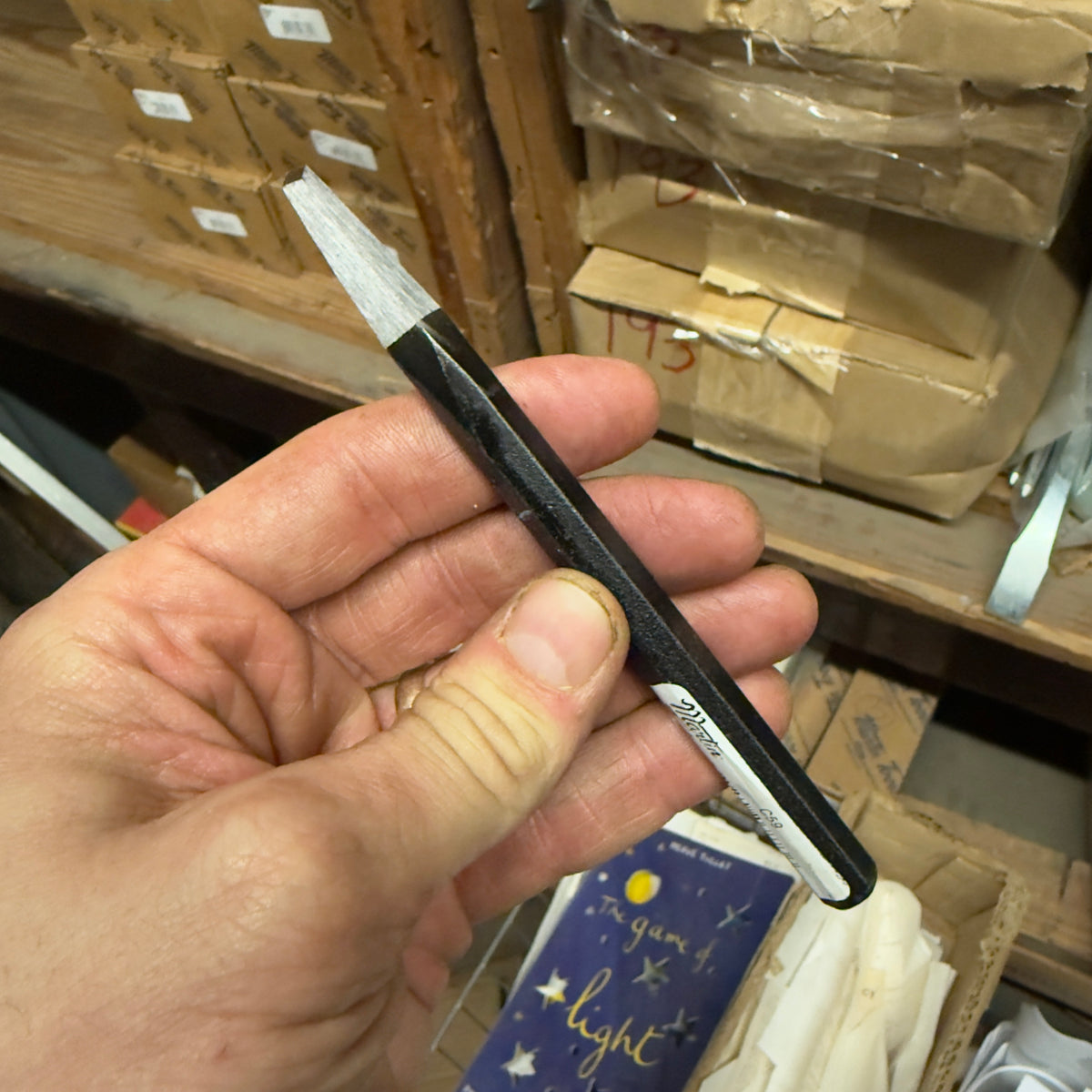 Martin 3/16" x 5-1/2" Diamond Point Chisel Industrial Black (C59)