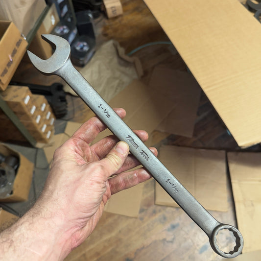 Martin 1-1/16" Drop Forged Long Pattern Combination Wrench 12pt. Industrial Black (BLK1171)