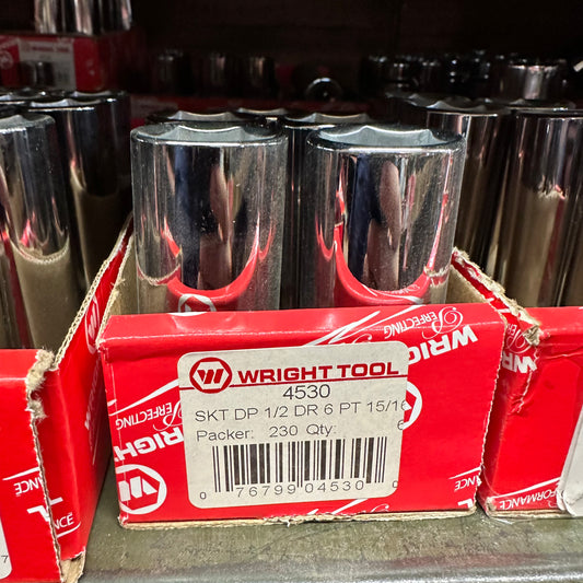 1/2" Dr. Wright 15/16" - 6 Point Deep Socket #4530 (4530WR)