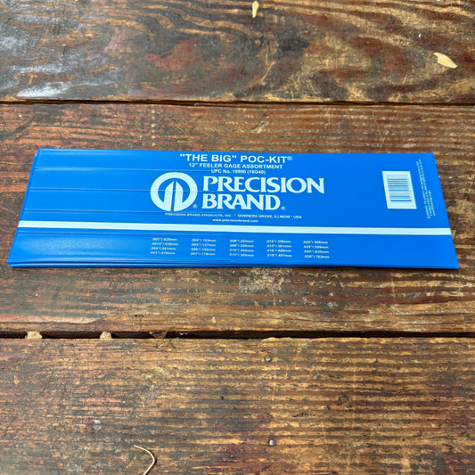 Precision Brand 20 Piece Feeler Gage Poc-Kit Asst 1/2" x 12" Blades (19G40)