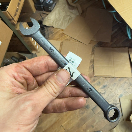 Martin 1/2" Drop Forged Long Pattern Combination Wrench 12pt. Industrial Black (BLK1162)