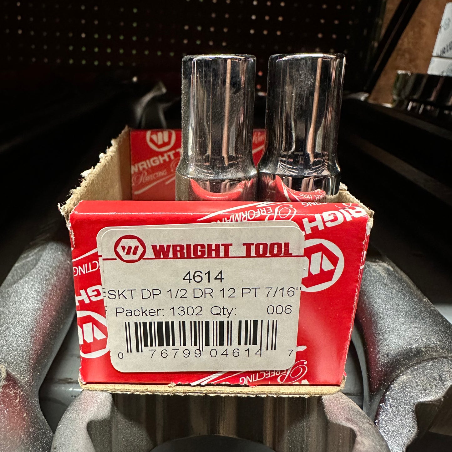 1/2" Dr. Wright 7/16" - 12 Point Deep Socket #4614 (4614WR)