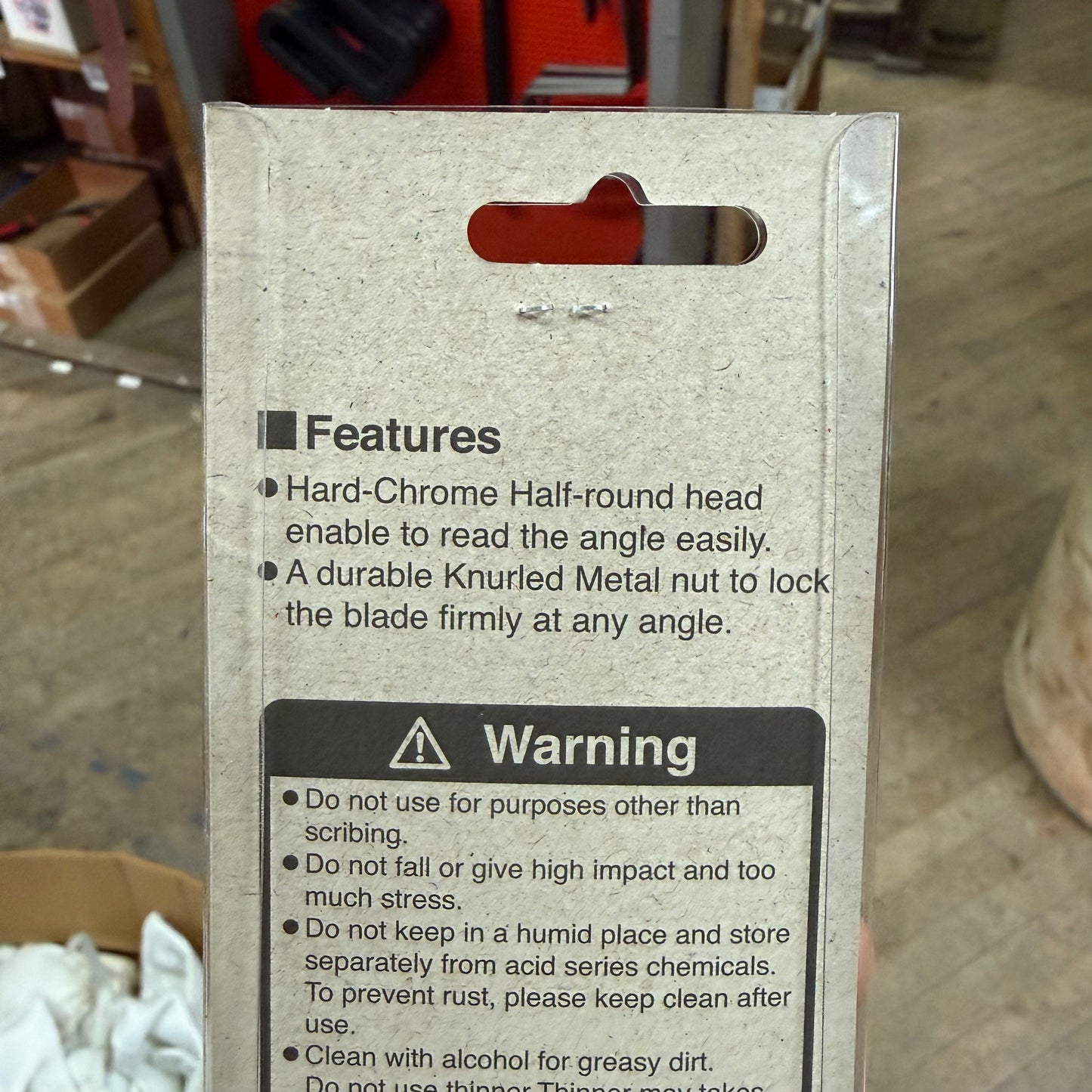 Shinwa Hard Chrome Protractor No.19 H-1501 (62480)