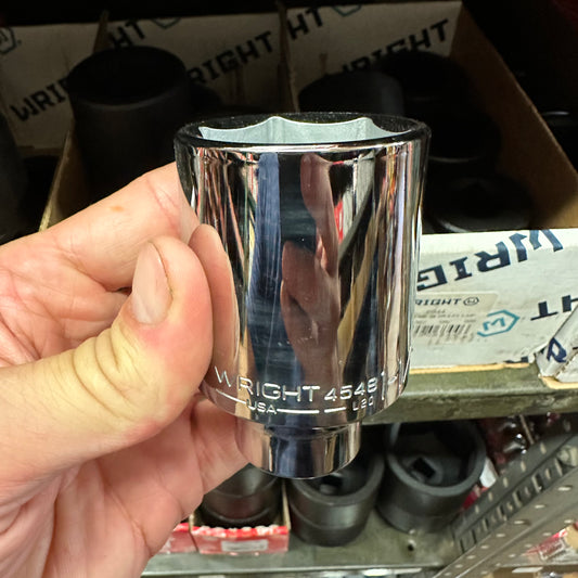1/2" Dr. Wright 1-1/2" - 6 Point Deep Socket #4548 (4548WR)