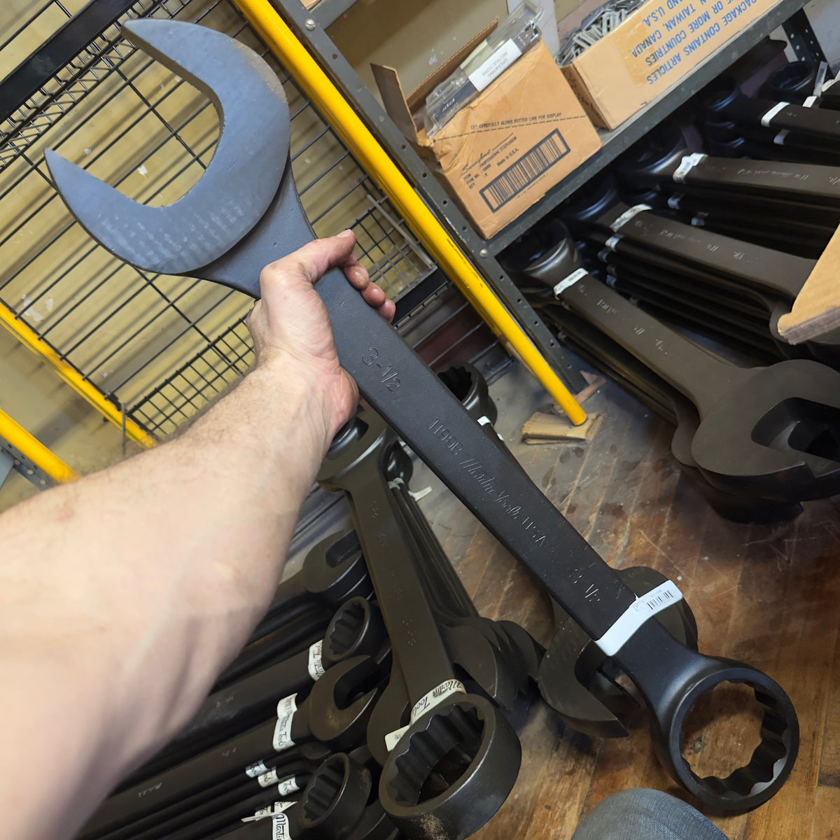 Martin 3-1/2" Drop Forged Long Pattern Combination Wrench 12pt. Industrial Black (BLK1199B)