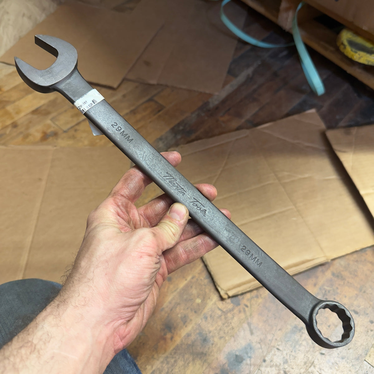Martin 29MM Drop Forged Long Pattern Combination Wrench 12pt. Industrial Black (BLK1129MM)