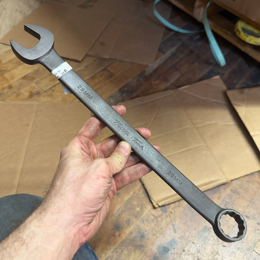 Martin 29MM Drop Forged Long Pattern Combination Wrench 12pt. Industrial Black (BLK1129MM)