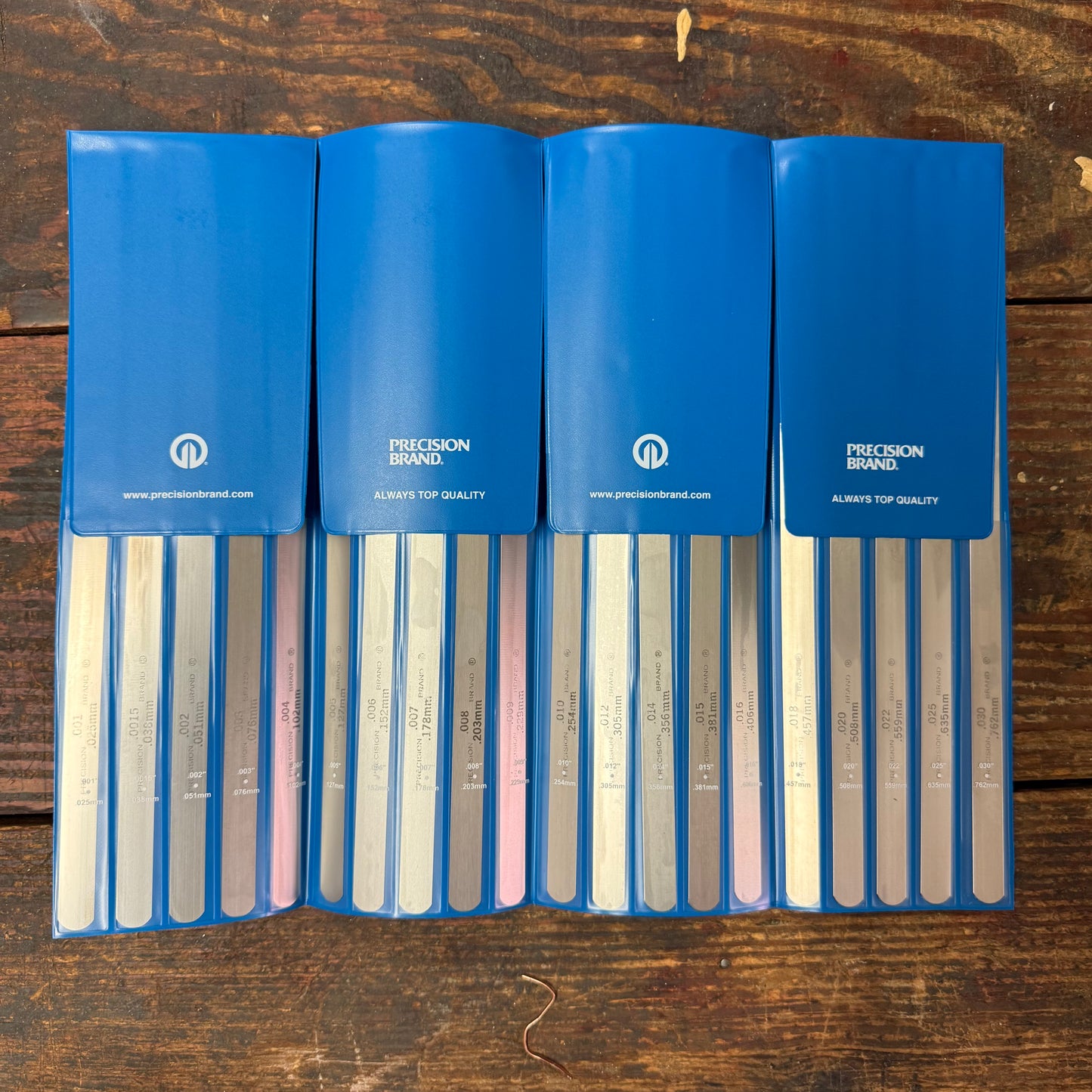 Precision Brand 20 Piece Feeler Gage Poc-Kit Asst 1/2" x 12" Blades (19G40)