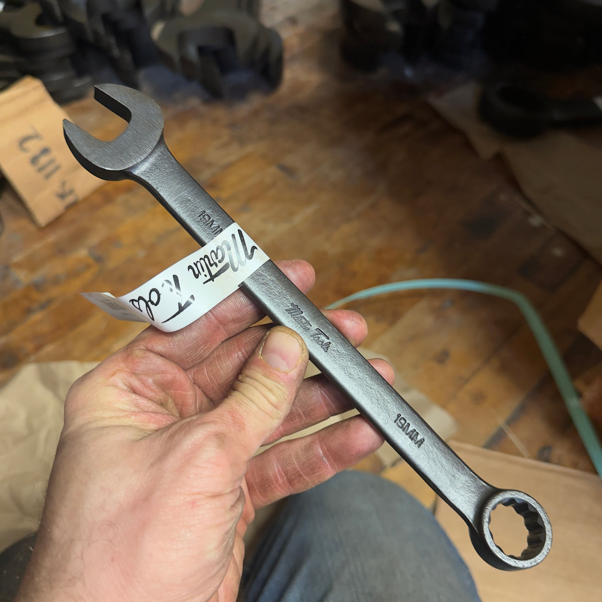 Martin 19MM Drop Forged Long Pattern Combination Wrench 12pt. Industrial Black (BLK1119MM)