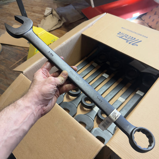 Martin 1-5/8" Drop Forged Long Pattern Combination Wrench 12pt. Industrial Black (BLK1180)