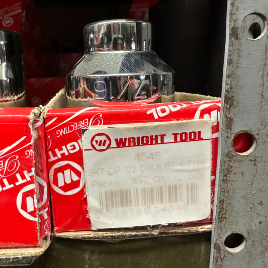1/2" Dr. Wright 1-7/16" - 6 Point Deep Socket #4546 (4546WR)