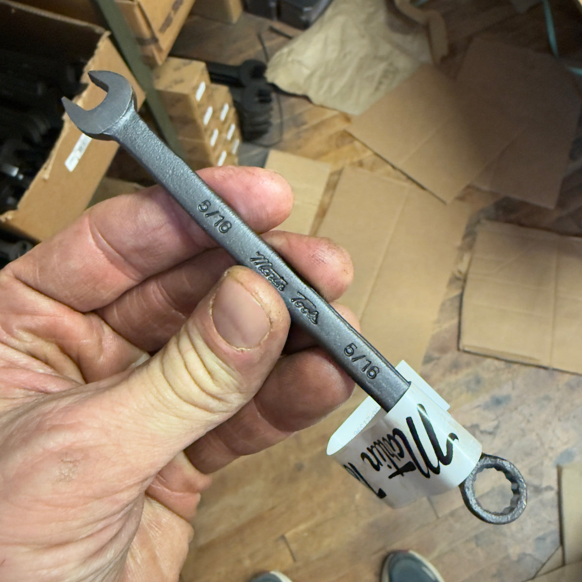 Martin 5/16" Drop Forged Long Pattern Combination Wrench 12pt. Industrial Black (BLK1159)