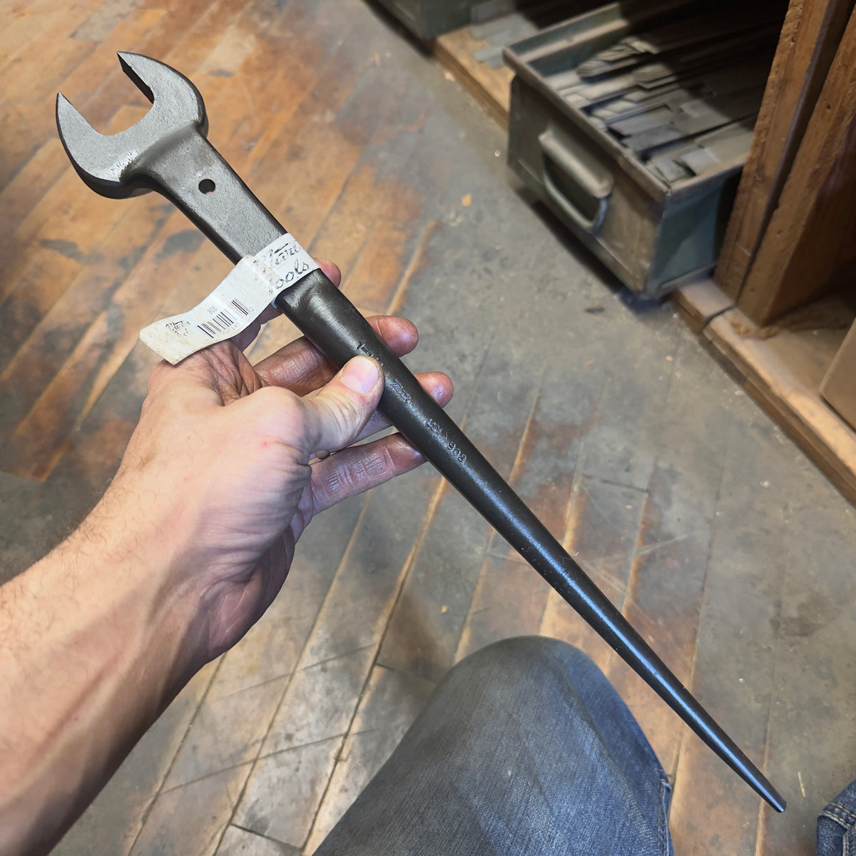 Martin 1-1/4" Offset Open Structural Wrench Industrial Black (908)