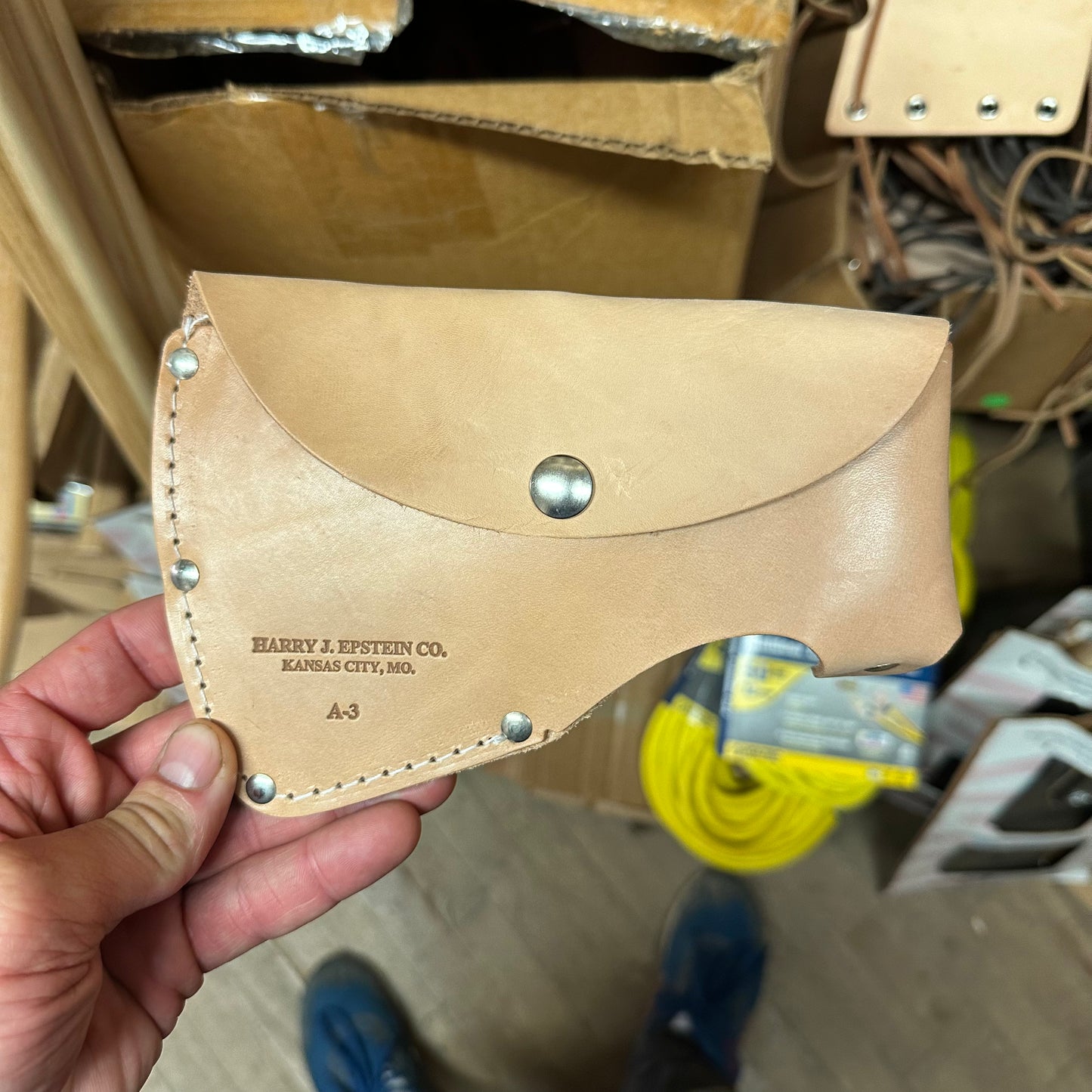 US Made Leather Axe Sheath for 2 1/4 lb Axe (A3)