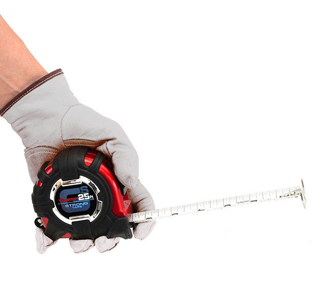 Tajima GS-LOCK™ 25 ft Tape Measure - Horned Magnetic w/ Compatible Hook Clip (GS-MC25BW)