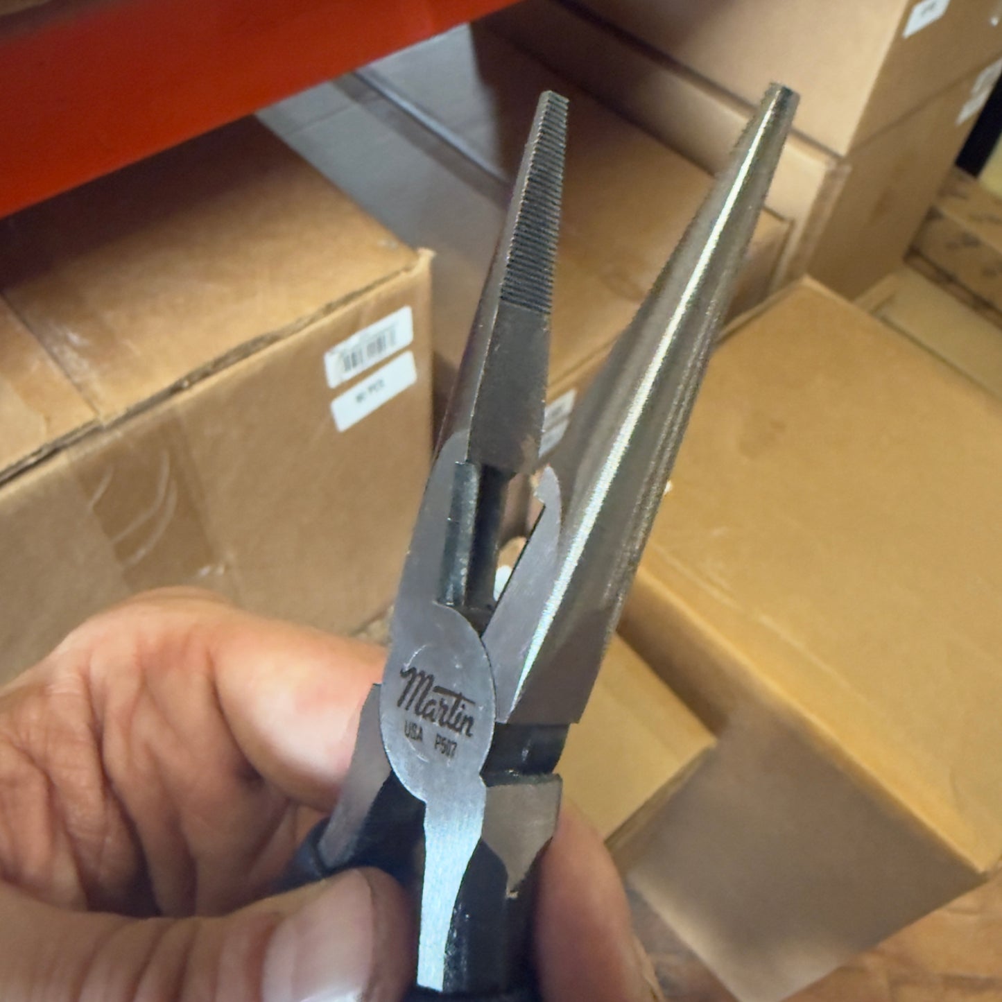 Martin 8" Long Chain Nose Side Cutting Pliers (P507)