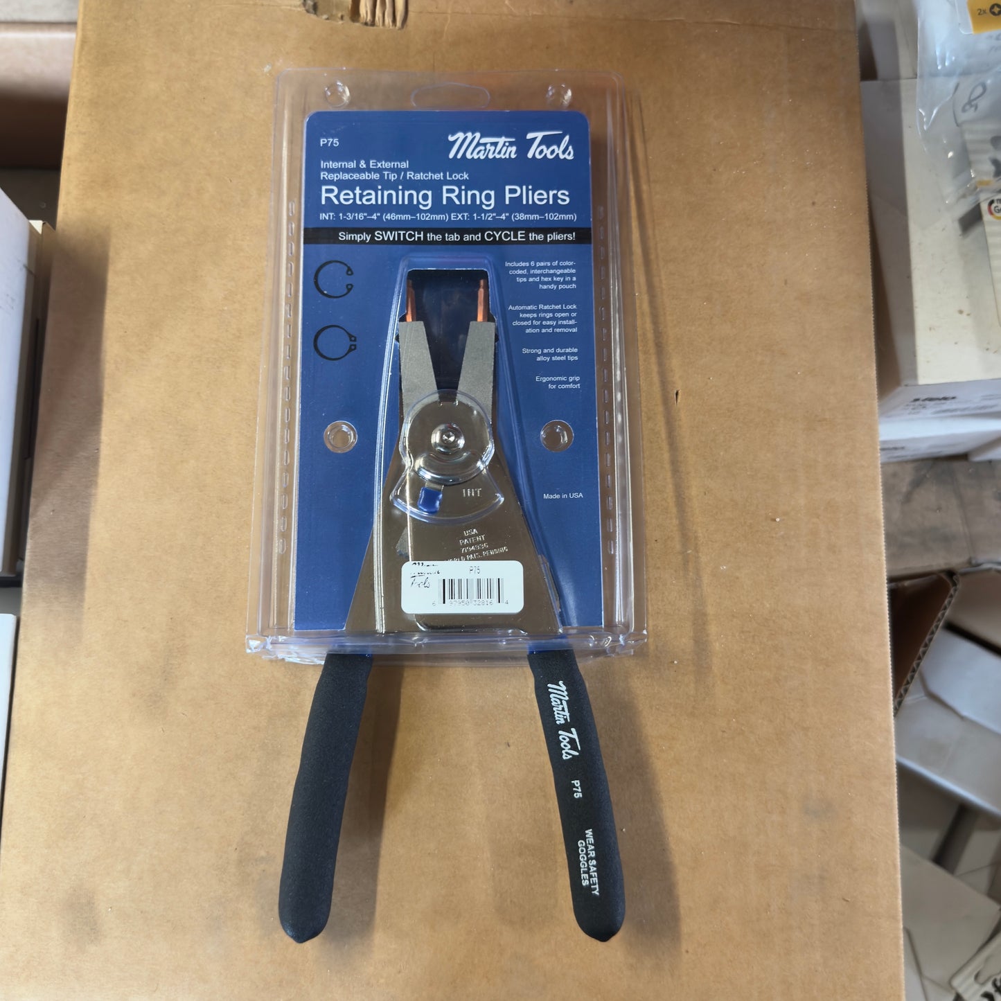 Martin Quick Switch Retaining Ring Snap Ring Plier Set P75 (P75)