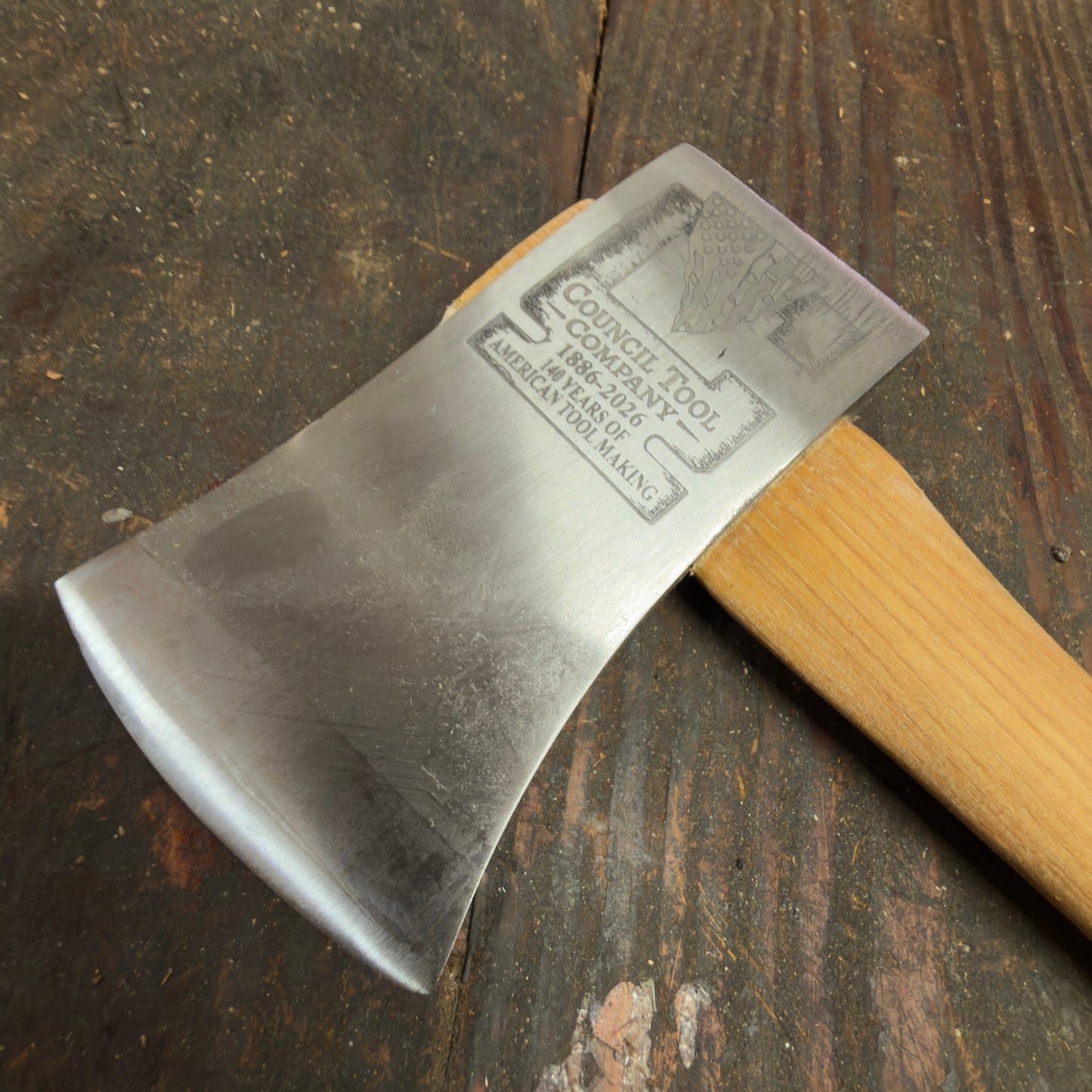 Council Tool 1.75lbs 140th Anniversary Commemorative Scout Hatchet w/14″ Curved Premium 14C Handle (175SCT-COMM)