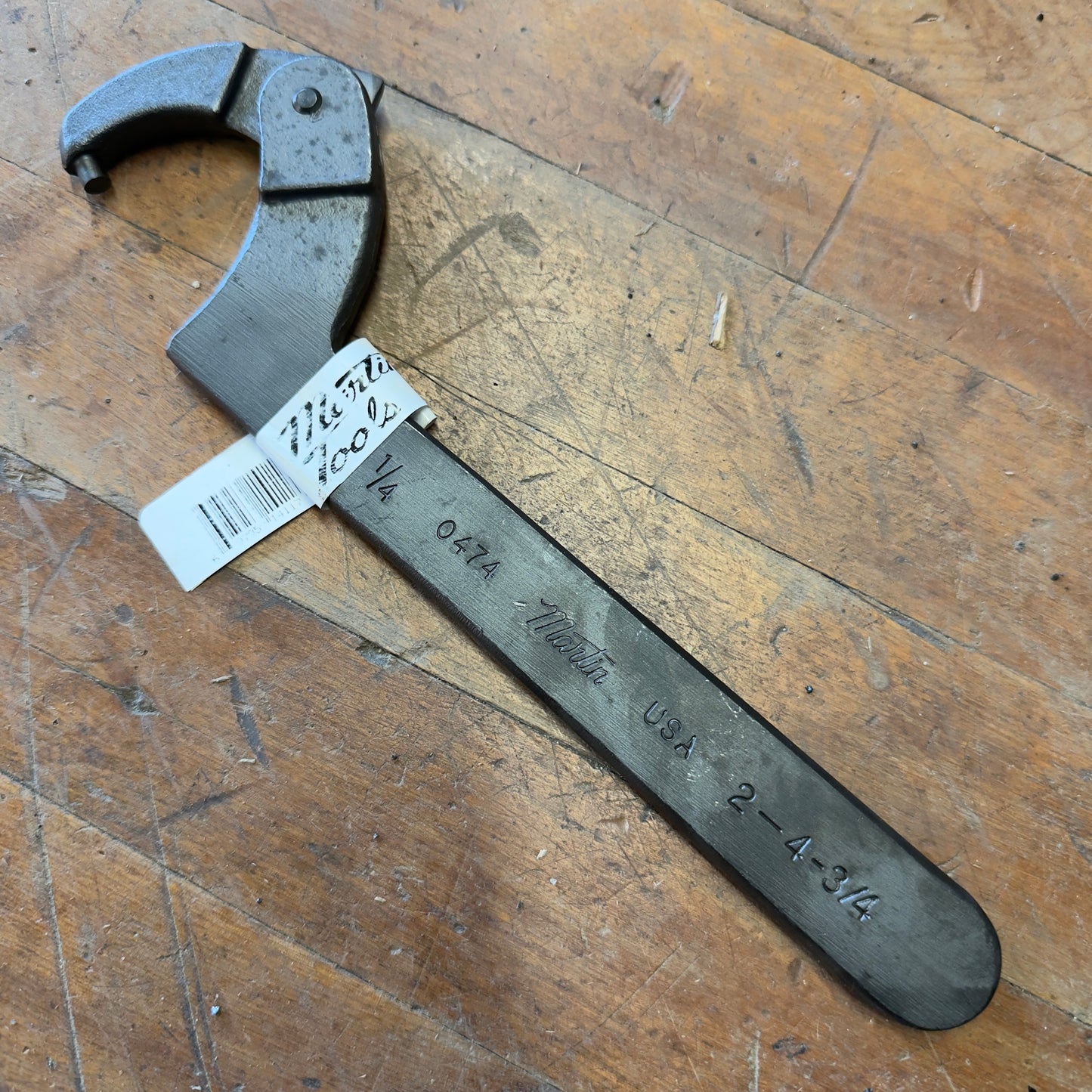 Martin 11" Adjustable Pin Spanner 2" - 4-3/4" Capacity (0474)