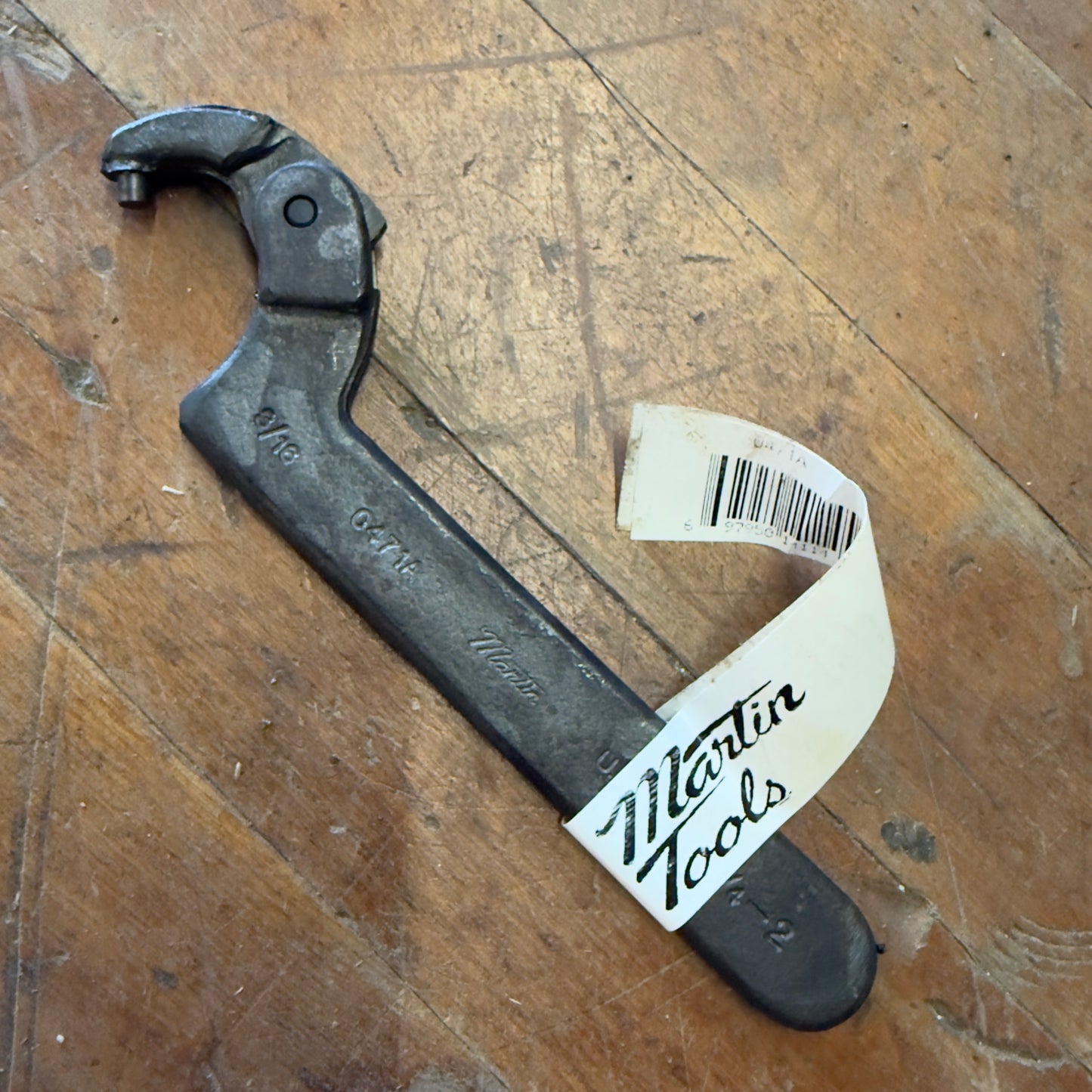 Martin 6-1/2" Adjustable Pin Spanner 3/4" - 2" Capacity 5/32" Pin Length (0471A)