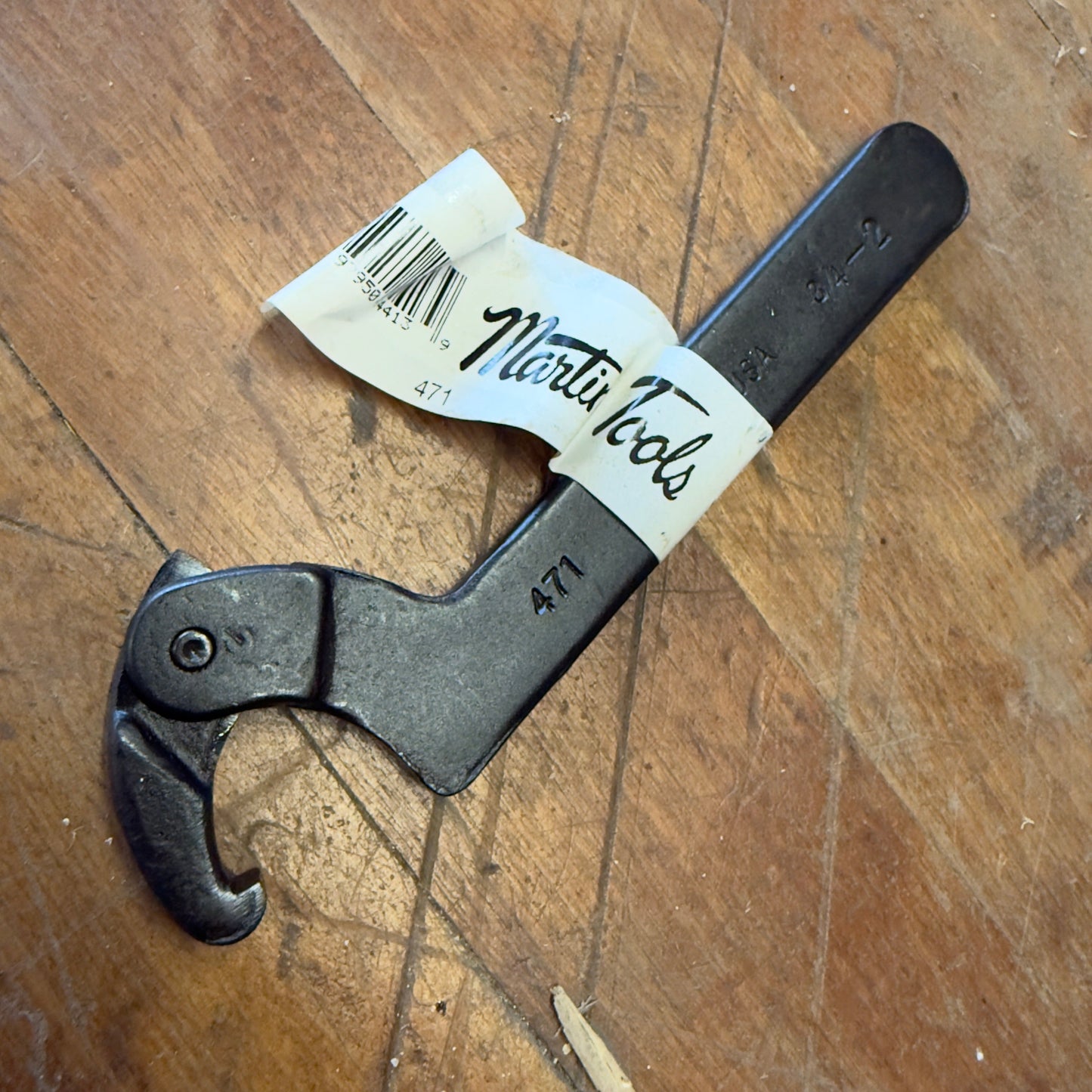 Martin Adjustable 6-1/2" Hook Spanner 3/4" - 2" Capacity (471)