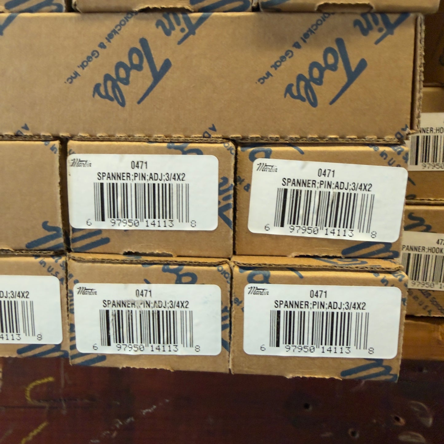 Martin 6-1/2" Adjustable Pin Spanner 3/4" - 2" Capacity 1/8" Pin Length (0471)