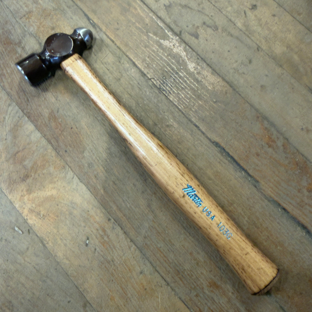 Martin 8 oz Standard Ball Pein G-Series Hammer - Wooden Handle (103G)