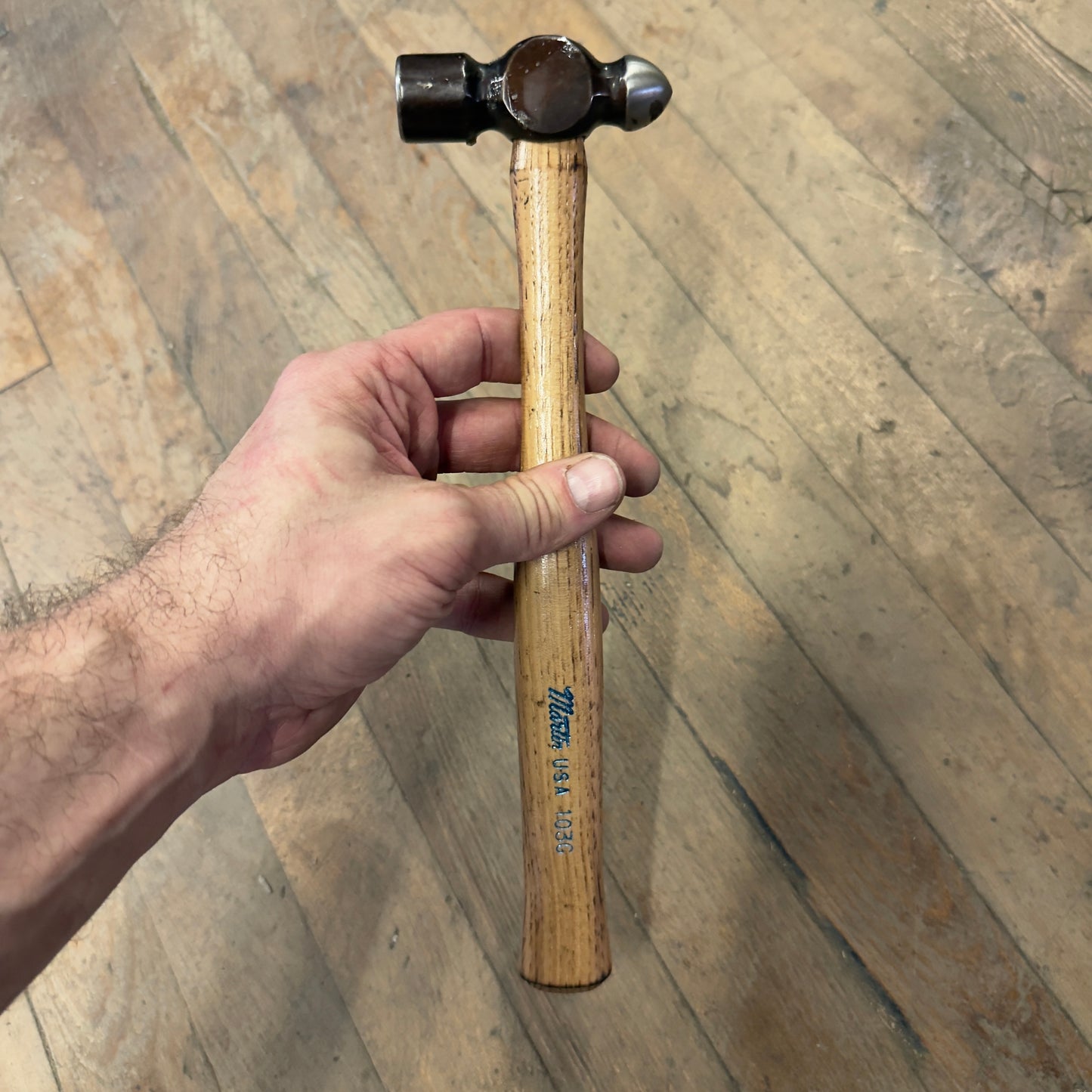Martin 8 oz Standard Ball Pein G-Series Hammer - Wooden Handle (103G)