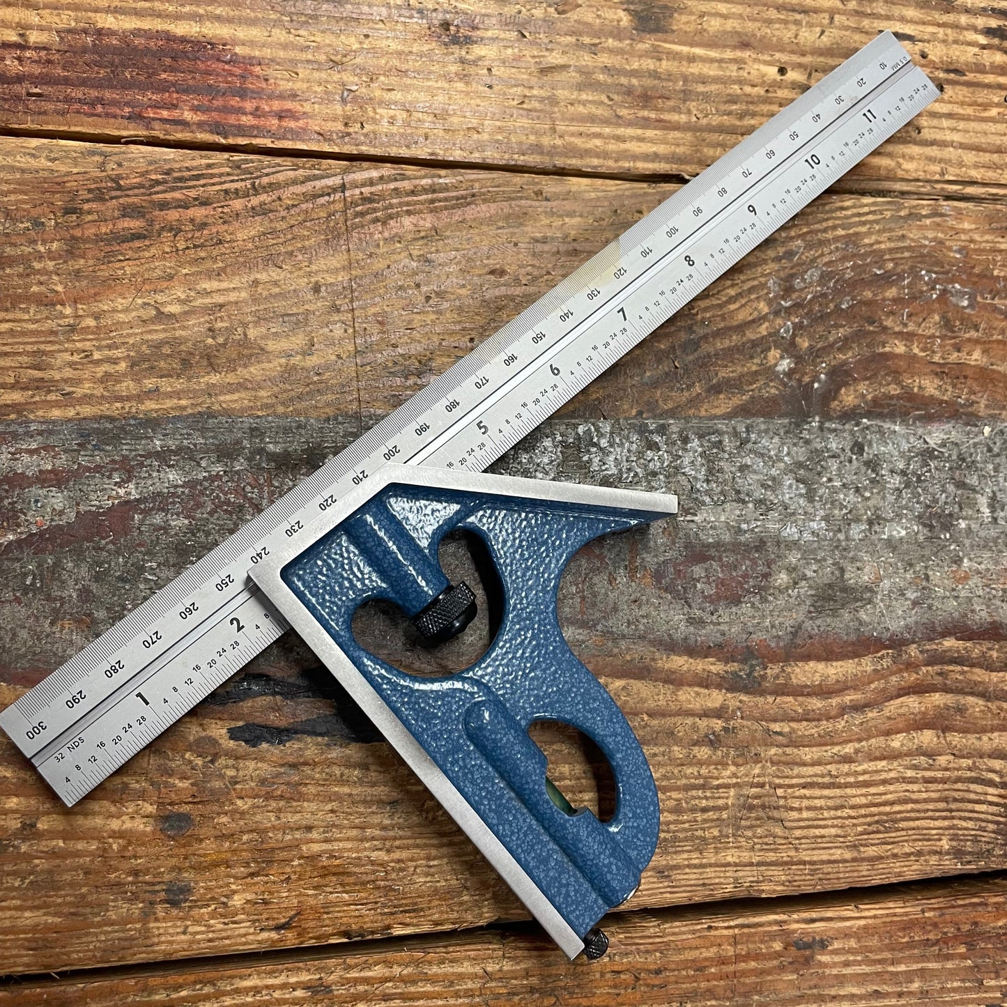 PEC 2pc 12" E/M Combination Square (32nds/0.5mm & 64ths/1mm) w/ Blem Rule (7131-E/M)
