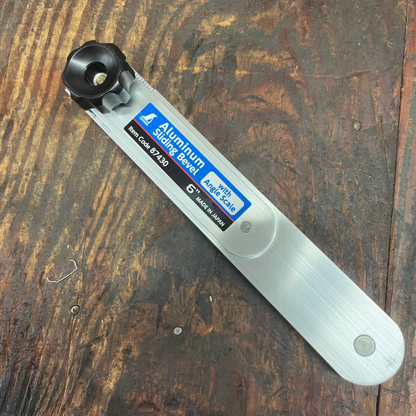 Shinwa Aluminum 6" Sliding Bevel w/ Angle Scale (87430)