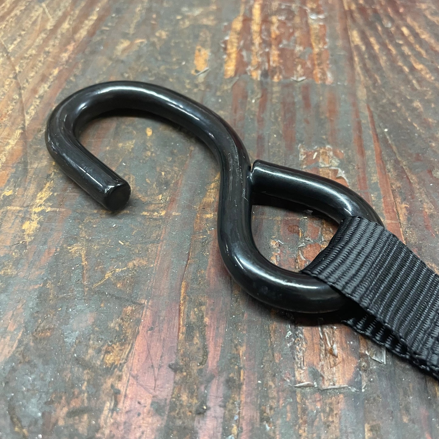 Lift-All Load Hugger 1"x15' Ratcheting Tie Down w/ Coated Hooks (6A103B)