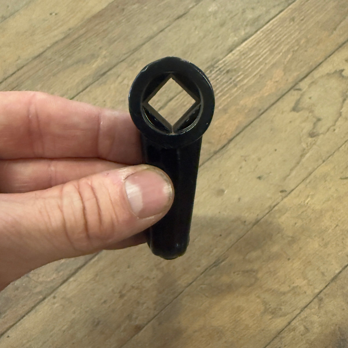 Martin 1/2" Squared Broached Crank Handle 3-1/8" OAL - Blk Powder Coat (CH0BC)