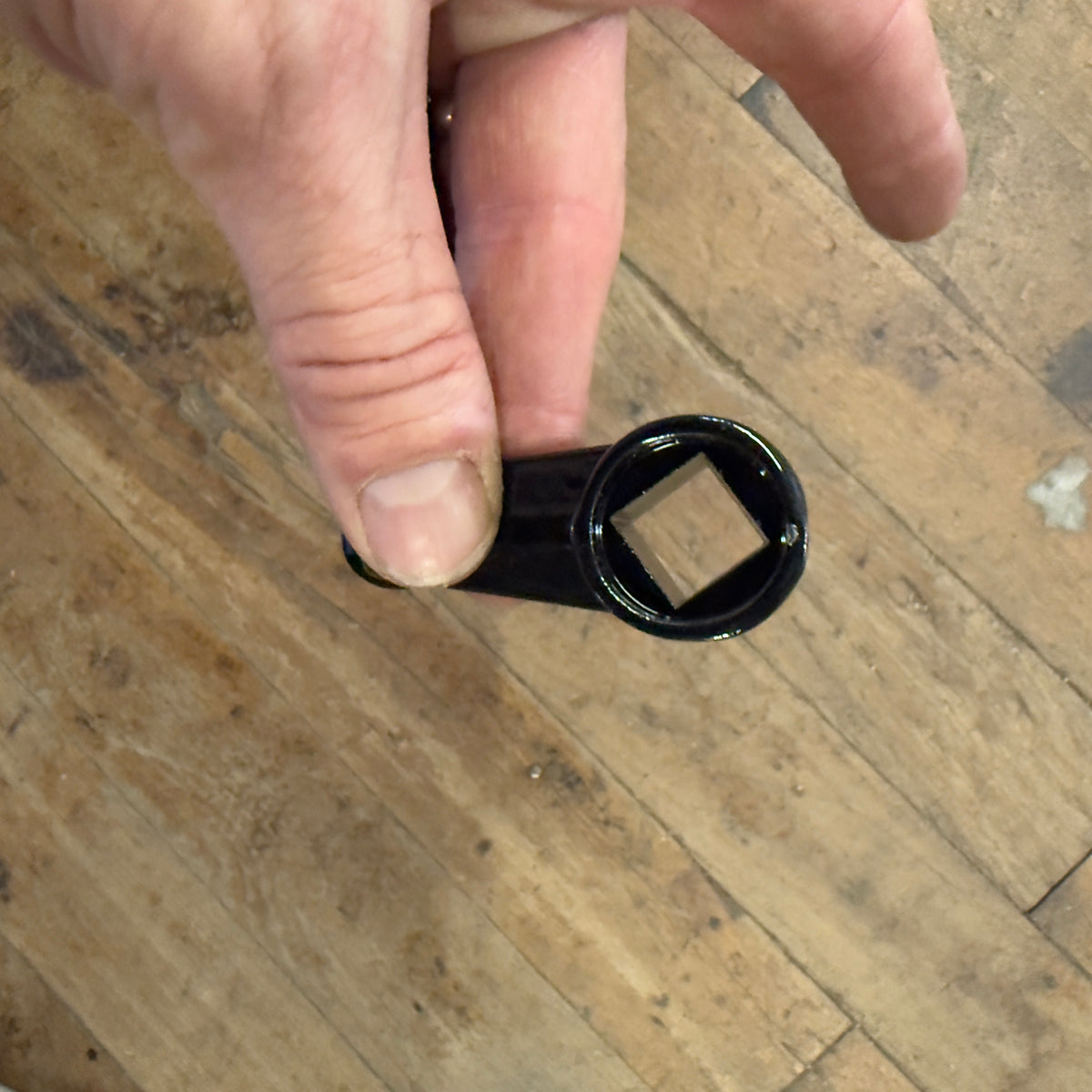 Martin 1/2" Squared Broached Crank Handle 2-5/8" OAL - Blk Powder Coat (CH00BC)